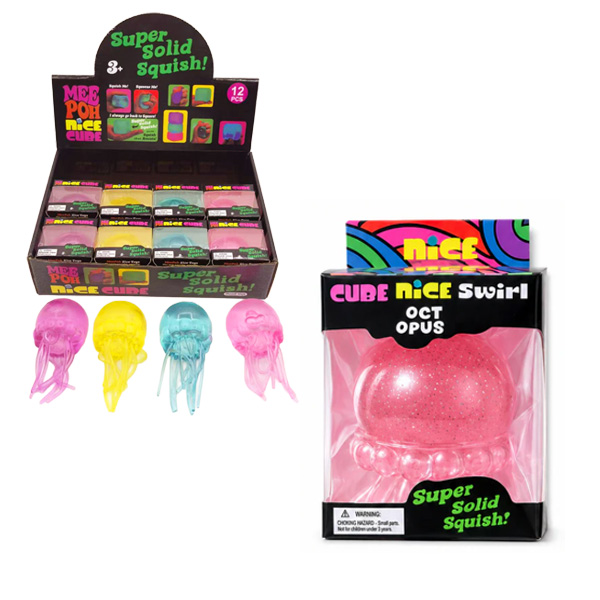 SQUISHY JELLY FISH 10cm TPR Soft In box In display da 12pz…x12…x144